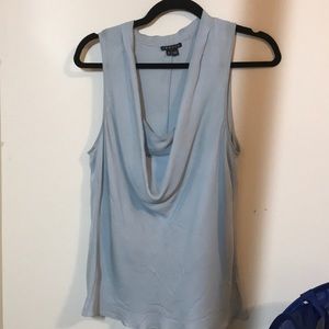Theory. 100% silk blouse light blue